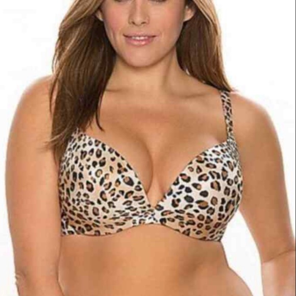Cacique Other - Cacique Tan/Black Leopard Print Bra